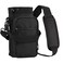 Nuovoware Water Bottle Carrier 40oz Bottle Carrier Sports Water Bottle Holder with Adjustable Shoulder Strap 2 Pockets Flask Sling Bag Drawstring Pouch for Climbing Hiking Walking Carbon Black