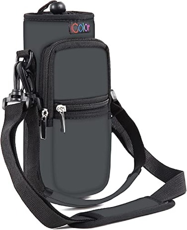 icolor Water Bottle Carrier Bag Holder 25324064ozAdjustable Shoulder Handle Strap Sports Sling Hiking PackNeoprene Wide Mouth Bottle Sleeve