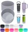 PICcircuit 2PCS for Stanley Boot Silicone Bottom for Quencher Adventure 40oz 30oz IceFlow 20oz 30oz Bottlefor Hydroflask Tumbler 1224oz for Stanley Cup Accessories Avoid ScratchesNoise