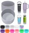 PICcircuit 2PCS for Stanley Boot Silicone Bottom for Quencher Adventure 40oz 30oz IceFlow 20oz 30oz Bottlefor Hydroflask Tumbler 1224oz for Stanley Cup Accessories Avoid ScratchesNoise