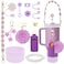 3tyto 13 Pcs Stanley Cup Accessories Set Including Water Bottle Handle Strap Siliocne Stanley Cup Boot Siliocne Straw Cover Stanley Charms for Stanley Cup 40oz 30oz Tumbler Purple