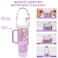 3tyto 13 Pcs Stanley Cup Accessories Set Including Water Bottle Handle Strap Siliocne Stanley Cup Boot Siliocne Straw Cover Stanley Charms for Stanley Cup 40oz 30oz Tumbler Purple