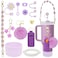 3tyto 13 Pcs Stanley Cup Accessories Set Including Water Bottle Handle Strap Siliocne Stanley Cup Boot Siliocne Straw Cover Stanley Charms for Stanley Cup 40oz 30oz Tumbler Purple