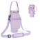 GOEWY Water Bottle Carrier Bag for Stanley 40 oz Tumbler with Phone Pocket Neoprene Water Bottle Holder with Shoulder Handheld Strap Stanley Cup Accessories