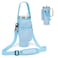 GOEWY Water Bottle Carrier Bag for Stanley 40 oz Tumbler with Phone Pocket Neoprene Water Bottle Holder with Shoulder Handheld Strap Stanley Cup Accessories