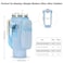 GOEWY Water Bottle Carrier Bag for Stanley 40 oz Tumbler with Phone Pocket Neoprene Water Bottle Holder with Shoulder Handheld Strap Stanley Cup Accessories