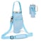 GOEWY Water Bottle Carrier Bag for Stanley 40 oz Tumbler with Phone Pocket Neoprene Water Bottle Holder with Shoulder Handheld Strap Stanley Cup Accessories