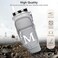 LOKASS Personalized Water Bottle Holder with Strap for Stanley Cup Accessories 40 oz Initial for Stanley Cup Holder Carrier Bag with Phone Pocket Everyday Carry Tumbler Accessories Gray