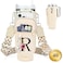 LOKASS Personalized Water Bottle Holder with Strap for Stanley Cup Accessories 40 oz Initial Stanley Cup Holder Carrier Bag with Phone Pocket Stylish Tumbler Accessories for Everyday Carry Beige R