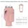 GOEWY Water Bottle Carrier Bag for Stanley 40 oz Tumbler with Phone Pocket Neoprene Water Bottle Holder with Shoulder Handheld Strap Stanley Cup Accessories