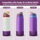 Alwenid 2PCS Silicone Water Bottle Boot for Owala 32 Oz AntiSlip Protective Sleeve Bottom Bumper Protector for FreeSip Twist and Flip Stainless Steel Water Bottles Dark PurpleDark Red