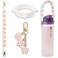 SITKOL Handle Strap and Charm Set for Owala Water Bottle 24 oz 32 oz 40 oz Owala Kids Owala Coffee Tumbler Owala FreeSip Includes Handle Strap for Owala Accessories Stanley Cup Accessories Pink