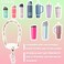 SITKOL Handle Strap and Charm Set for Owala Water Bottle 24 oz 32 oz 40 oz Owala Kids Owala Coffee Tumbler Owala FreeSip Includes Handle Strap for Owala Accessories Stanley Cup Accessories Pink