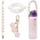 SITKOL Handle Strap and Charm Set for Owala Water Bottle 24 oz 32 oz 40 oz Owala Kids Owala Coffee Tumbler Owala FreeSip Includes Handle Strap for Owala Accessories Stanley Cup Accessories Pink