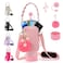3tyto Stanley Cup Accessories Set Including Water Bottle Carrier BagWater Bottle Holder with StrapStraw CoverStanleys CharmsSilicone Boot for Stanley 40oz 30oz Tumbler Pink