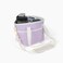 NoNaBee 4 Water Bottle Holder with Strap Family Size 4 Compartment Drink Bag Multiple Tumbler Carrier Caddy Adjustable Fits Large Small Drinks Hands Free Wont Tip Over in Car Lavender