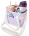 NoNaBee 4 Water Bottle Holder with Strap Family Size 4 Compartment Drink Bag Multiple Tumbler Carrier Caddy Adjustable Fits Large Small Drinks Hands Free Wont Tip Over in Car Lavender