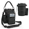 COOLYARD Water Bottle Holder with Strap Crossbody Sling Carrier Bag with Phone Pocket Molle Tactical Pouch for Walking Hiking Camping Gym Black
