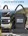 COOLYARD Water Bottle Holder with Strap Crossbody Sling Carrier Bag with Phone Pocket Molle Tactical Pouch for Walking Hiking Camping Gym Black