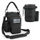 COOLYARD Water Bottle Holder with Strap Crossbody Sling Carrier Bag with Phone Pocket Molle Tactical Pouch for Walking Hiking Camping Gym Black