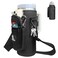 Sports rabbit Water Bottle Holder with Strap Universal Fit for 40oz Bottles Compatible with Stanley Owala Hydro Flask Large Pocket Adjustable Crossbody Strap for Gym Office Outdoor Black