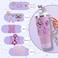 3tyto 15PCS Cup Accessories Set for Stanley Cup 30oz 40oz Tumbler with Handle Including Silicone Straw Cover and Boot Spill Proof Stopper Stanley Charms Handle Charm Initials Sticker Letter N Purple