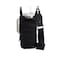WanderFull Original HydroBag HANDLE Zipper for Handle 40 oz Water Bottle Holder wStrap Mothers Day Gift Crossbody Carrier Bag wPhone Pocket Black Matte wVegan Leather Trimmed Strap