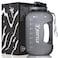 XBOTTLE 1 Gallon BPA Free Dishwasher Safe 128oz Large Water Bottle with Motivational Time Marker and Handle Leakproof Big Black Water Jug for Camping Sports Workouts Chug Lid