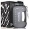XBOTTLE 1 Gallon BPA Free Dishwasher Safe 128oz Large Water Bottle with Motivational Time Marker and Handle Leakproof Big Black Water Jug for Camping Sports Workouts Chug Lid