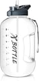 XBOTTLE 1 Gallon BPA Free Tritan Plastic Water Bottle with Straw Chug Lid for Sports Camping