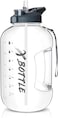 XBOTTLE 1 Gallon BPA Free Tritan Plastic Water Bottle with Straw Chug Lid for Sports Camping