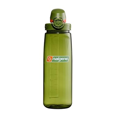 Nalgene Sustain Tritan BPAFree On The Fly Water Bottle Made with Material Derived from 50 Plastic Waste Using ISCC Mass Balance 24 OZ Juniper with Juniper Orange