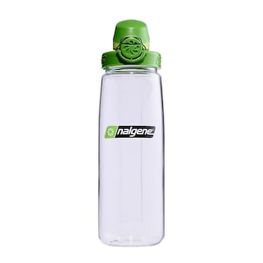 Nalgene Sustain Tritan BPAFree On The Fly Water Bottle Made with Material Derived from 50 Plastic Waste Using ISCC Mass Balance 24 OZ Clear with Sprout