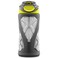 ZULU Torque 16oz Plastic Kids Water Bottle with Silicone Sleeve and LeakProof Locking Flip Lid Soft Touch Carry Loop for School Backpack Lunchbox BPAFree Dishwasher Safe Grey Green
