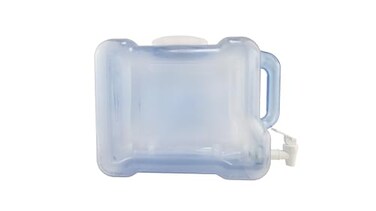 New Wave Enviro Products BPA Free Tritan Bottle 2 Gallon Refrigerator with BPA Free Spigot and Integrated Handle Refrigerator Dispenser Bottle light blue