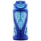 ZULU Torque 16oz Plastic Kids Water Bottle with Silicone Sleeve and LeakProof Locking Flip Lid Soft Touch Carry Loop for School Backpack Lunchbox BPAFree Dishwasher Safe Mojo Blue