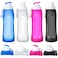 Zopeal 4 Pieces Collapsible Water Bottles Roll up Folding Silicone Foldable Leak Proof Water Bottles for Sports Traveling Riding Camping Hiking Backpack