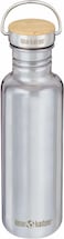 Klean Kanteen 27 oz Reflect Water Bottle with Bamboo Cap Reusable Water Bottle BPAFree Made with Stainless Steel FoodGrade Silicone Mirrored Stainless 27 oz
