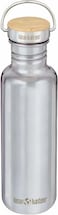 Klean Kanteen 27 oz Reflect Water Bottle with Bamboo Cap Reusable Water Bottle BPAFree Made with Stainless Steel FoodGrade Silicone Mirrored Stainless 27 oz