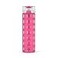 Ello Syndicate 20oz Reusable Glass Water Bottle with OneTouch Leak Proof Flip Lid and Protective NonSlip Silicone Sleeve and Carry Loop for Coffee Tea and Water BPAfree Dishwasher Safe Pink