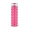 Ello Syndicate 20oz Reusable Glass Water Bottle with OneTouch Leak Proof Flip Lid and Protective NonSlip Silicone Sleeve and Carry Loop for Coffee Tea and Water BPAfree Dishwasher Safe Pink