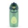 Ello Ellies 16oz Plastic Kids Water Bottle with Straw and Builtin Carrying Handle and LeakProof Locking Lid for School backpack Lunchbox and Outdoor Sports Dino