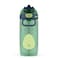 Ello Ellies 16oz Plastic Kids Water Bottle with Straw and Builtin Carrying Handle and LeakProof Locking Lid for School backpack Lunchbox and Outdoor Sports Dino