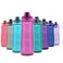 Pogo BPAFree Plastic Water Bottle with Chug Lid Fuchsia 32 oz