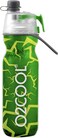O2COOL Mist N Sip Misting Water Bottle 2in1 Mist And Sip Function With No Leak Pull Top Spout Reusable Sports Water Bottle 20 oz Crackle Green