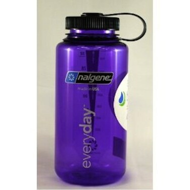 Nalgene Wide Mouth Bottle 32 oz Purple w Black Cap