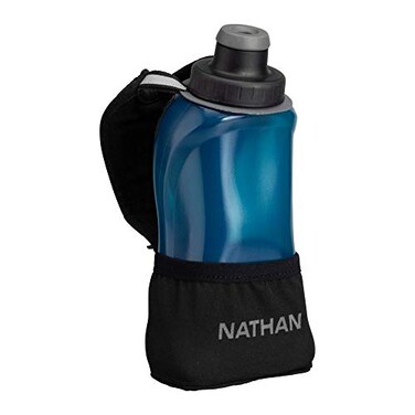 Nathan Running Handheld Water Bottle Adjustable NoGrip Quick Squeeze Lite Hand Strap Reflective Hydration