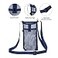ROGOWOL 2 Pack Portable Water Bottle Bag with Adjustable Shoulder Strap Foldable Lightweight Beach Water Bottle Sling Bag for Sports Gym Hiking Camping Walking
