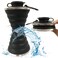 Semetor Collapsible Water Bottle 500ml BPA Free Silicone Reusable Portable Heat Resistant Suitable for Outdoor Activities Easy to Clean