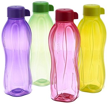 Tupperware Aquaslim Water Bottle Set 500ml Set of 4 B5L Colors May Vary